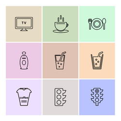 multimedia camera user interface technology vector image