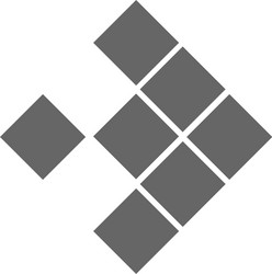 pointer arrow in modern flat style button vector image