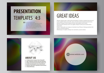 set of business templates for presentation slides vector image
