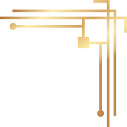 gradient gold lines and circles creating vector image