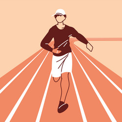 man avatar running design vector image