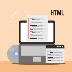 program coding website vector image