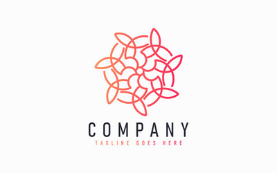 abstract modern logo design based from circular vector image