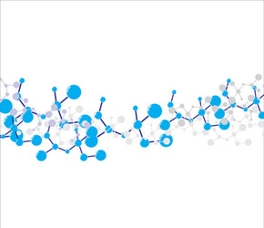 abstract molecular structure background vector image