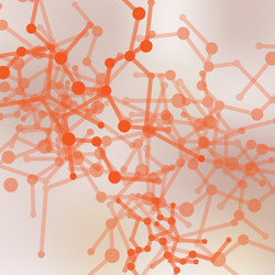 abstract network on a light background vector image