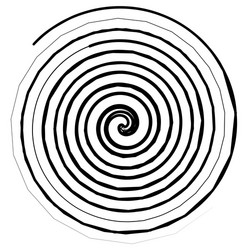 abstract spiral elements unique swirl vector image