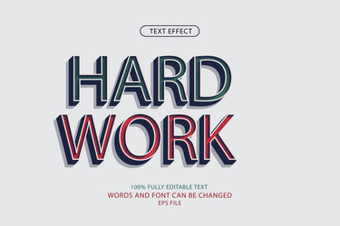 editable text style effect typography template vector image