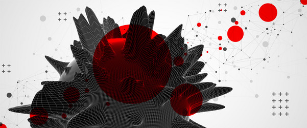 modern science and technology background abstract vector image