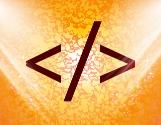 programming code icon symbol flat modern web vector image