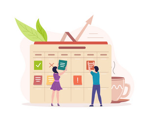 scrum or kanban agile planning technique vector image