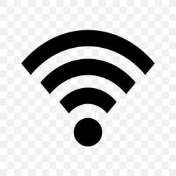 wifi icon isolated on transparent background vector image
