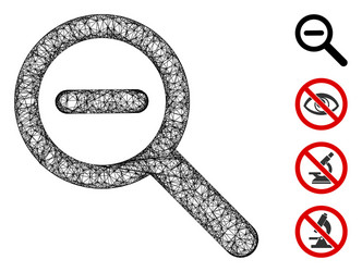 zoom out web mesh vector image