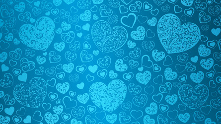 background of big and small hearts vector