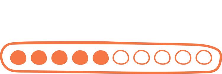 handdrawn loading bar progress indicator vector image