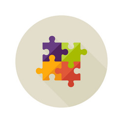 Puzzle Problem Solving Icon vector image