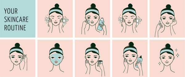 Skin Routine Vector Images (over 4,800)