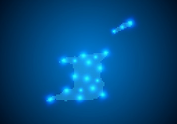 abstract blue background with map internet line vector image