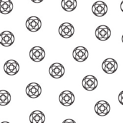 abstract circles of black and white in random vector image