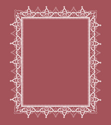 frame of the elements abstract lace vector image
