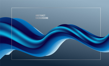 gradient color 3d fluid shape abstract background vector image