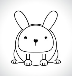 rabbit icon vector image