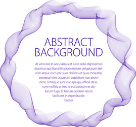 round smooth linear frame wavy lines abstract vector image