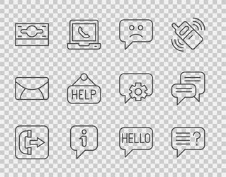set line outgoing call phone unknown search sad vector image