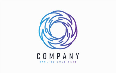 abstract modern logo design based from circular vector image