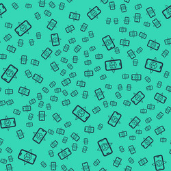 black 3d modeling icon isolated seamless pattern vector image