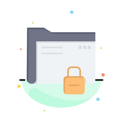 data folder password protection secure business vector image