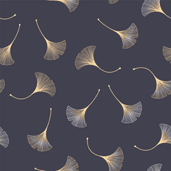 Elegant Ginkgo Leaf Pattern vector image
