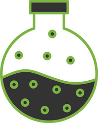 flask icon vector image
