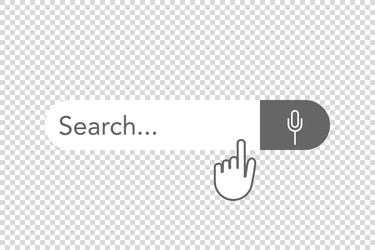 Search bar voice for web site design vector