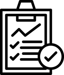audit linear style icon design vector image