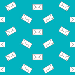 Mail Envelope Seamless Pattern vector image