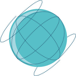 sphere browser isolated icon vector image