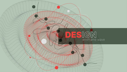 template for science and technology presentation vector image