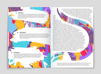 abstract layout background set for art vector image