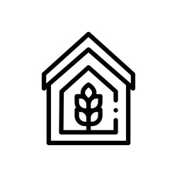 cereal icon thin linear style design isolated vector image
