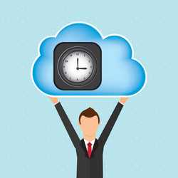 cloud computing design vector image