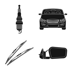 design of auto and part symbol collection vector image