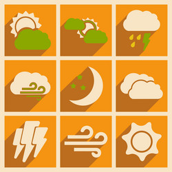 flat with shadow concept and mobile application vector image