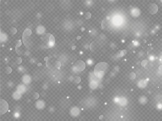 sparkling magic dust particles bokeh light effect vector image