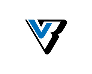 Vb logo design letter with modern Royalty Free Vector Image