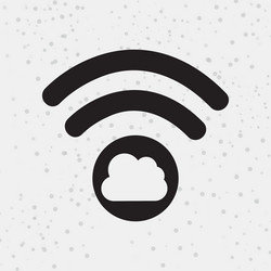cloud computing design vector image
