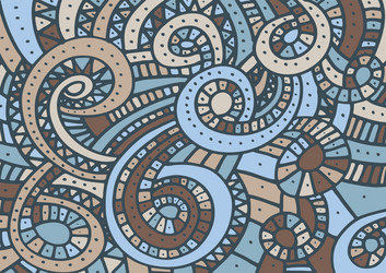 Colorful Wave Curl Pattern vector image
