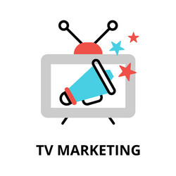 Concept tv marketing vector