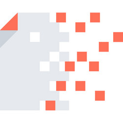 data encryption flat web icon concept vector image