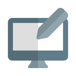 digital input device used on screen vector image
