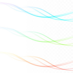 fresh spring background waves colorful feather vector image